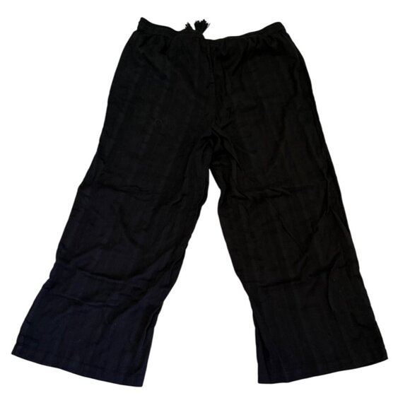 Volcom Womens Black Drawstring Waist Wide Leg Cotton Pants Plus Size 18W - Picture 9 of 16